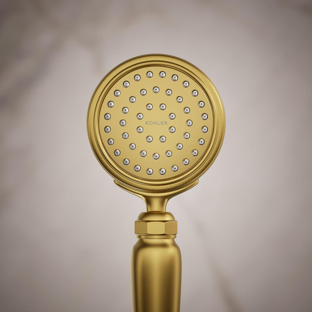 Kohler 72776-G-2MB Artifacts® Single-function handshower, 1.75 gpm, Vibrant Brushed Moderne Brass