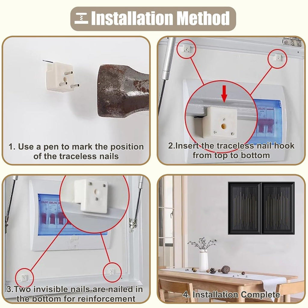 Stone Texture Breaker Box Cover Art - Outdoor Fuse Box Panel, Indoor Electric Meter Box Plate for Kitchen, Wall Replacement, 30x40cm (11.75x15.75in)
