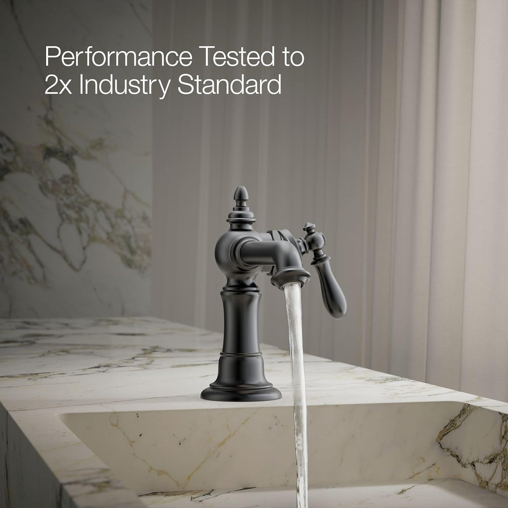 Kohler 72762-9M-BL Artifacts® Single-Handle Bathroom Sink Faucet, 1.2 gpm, Matte Black