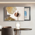Decorative Hide Meter Electric Breaker Box Cover, Electrical Panel Cover, Wall Mounted Decorative Painting, for Home Entrance Hallway Bedroom(Beige 1,55 * 45cm/21.6 * 17.7in)