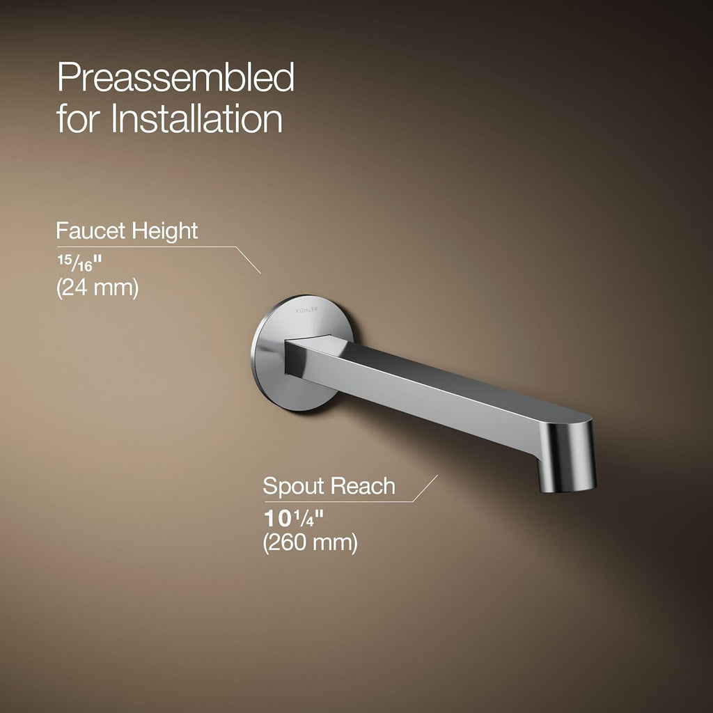 KOHLER Components Wall-mount Bathroom Sink Faucet Trim