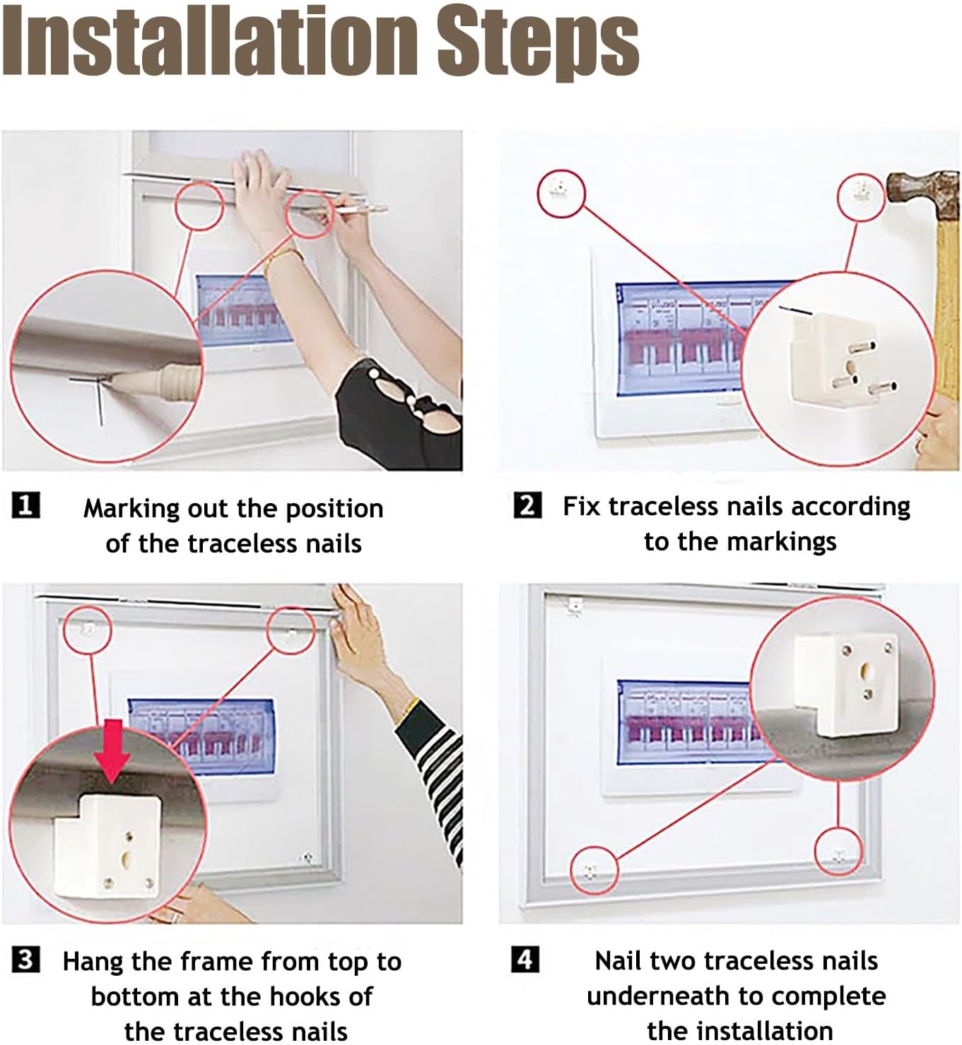Electrical Panel Cover Push-Pull Electrical Panel Cover Wall Hanging, Solid Color Fuse Box Cover Room Decor, Breaker Box Cover Hide Meter Box, for Home/Office(Purple,WXL-60 x 50CM-23.6x19.7)