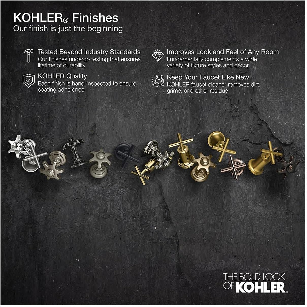 KOHLER AWAKEN® SLIDEBAR, 36' WITH SUPPLY ELBOW