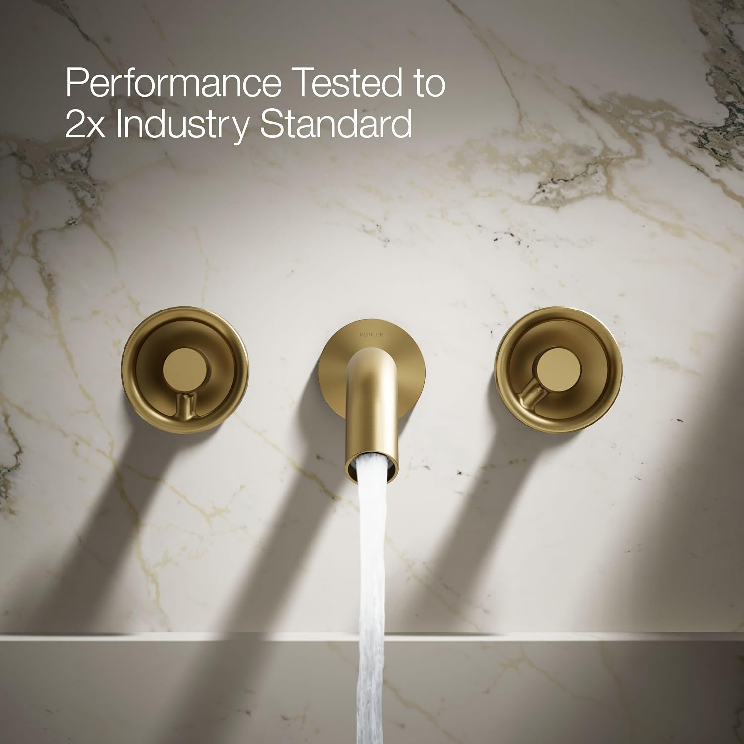 Kohler T77981-9-2MB Components Plumbing Fixtures, Vibrant Brushed Moderne Brass