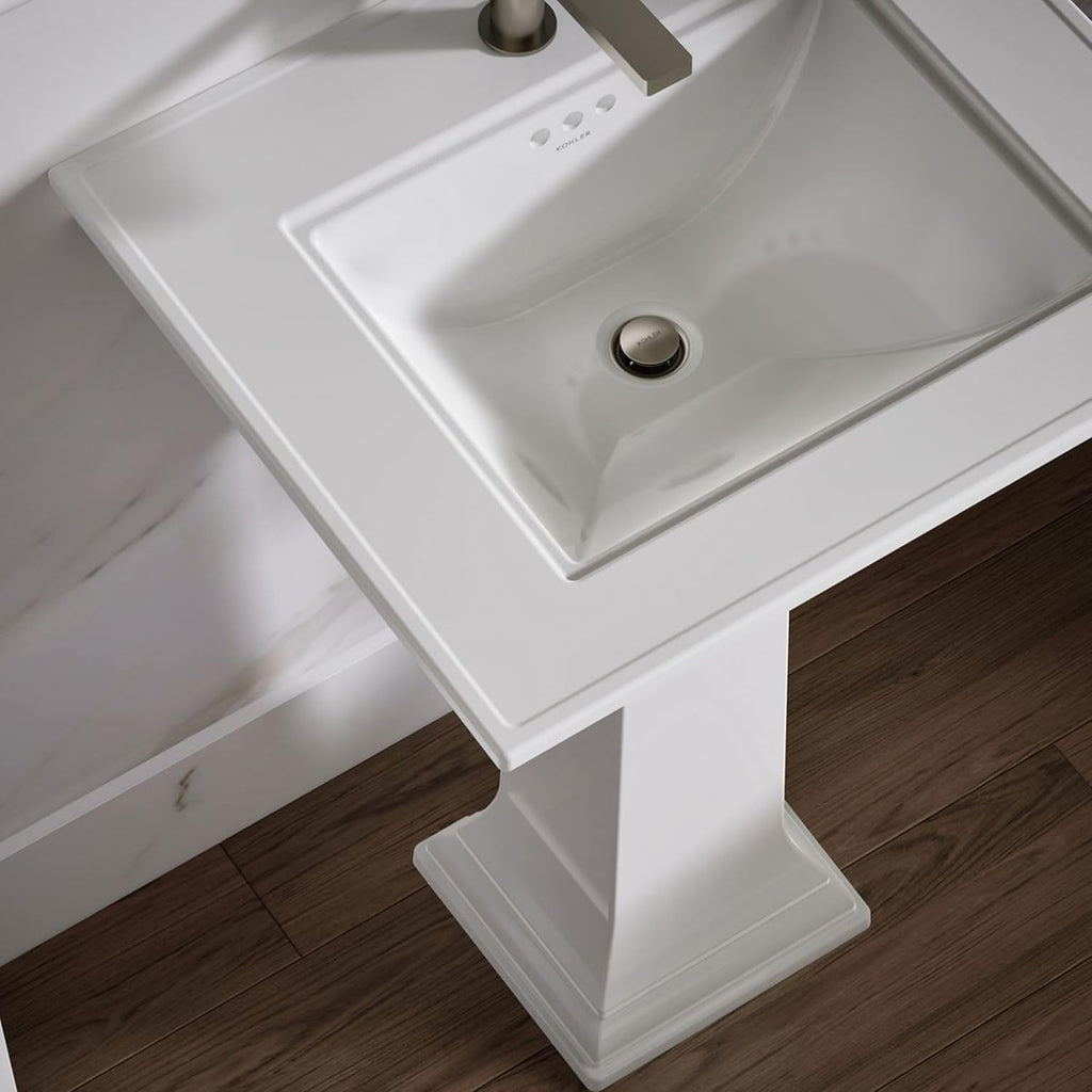 Kohler 2337-8-NY Memoirs® Stately 22-3/4' rectangular drop-in bathroom sink, Dune