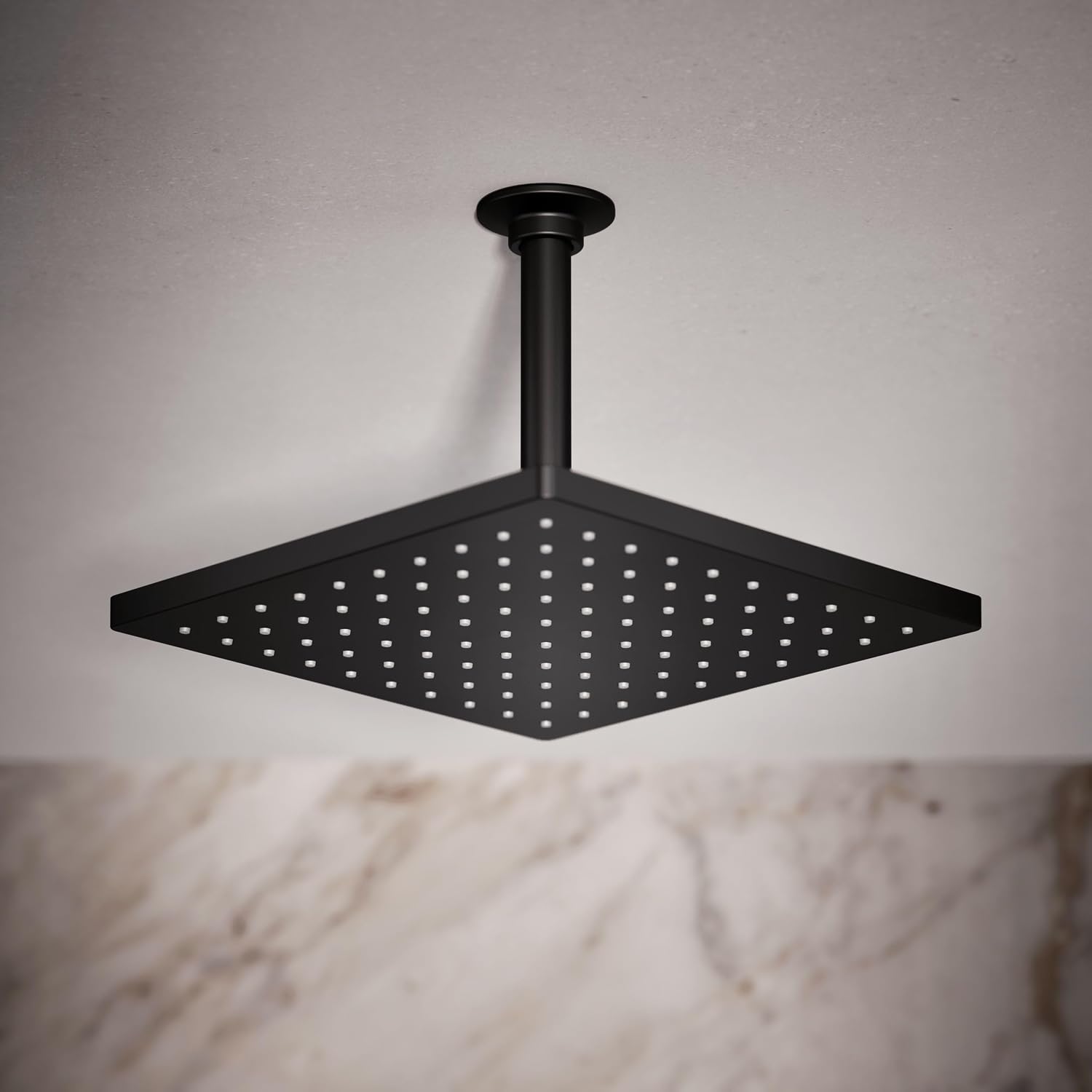 Kohler 26149-BL Honesty® 10' single-function rainhead, 2.5 gpm, Matte Black