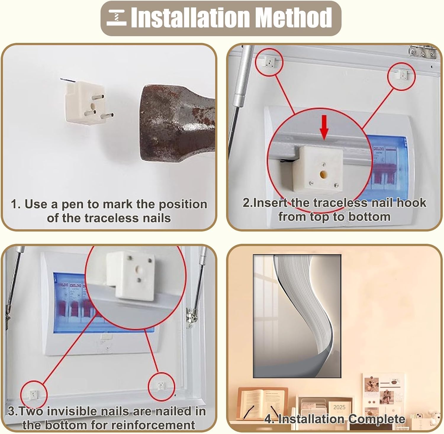 Vertical Breaker Box Decorative Cover for Circuit Box, PVC Electrical Panel Cover Plates for Decorate Fuse Box Cover, Kitchen Electricity Meter Cover(Deep Coffee,40x50cm(15 3/4x19 3/4in))