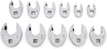 GEARWRENCH 11 Pc. 3/8' Drive Ratcheting Crowfoot Wrench Set, SAE - 89118