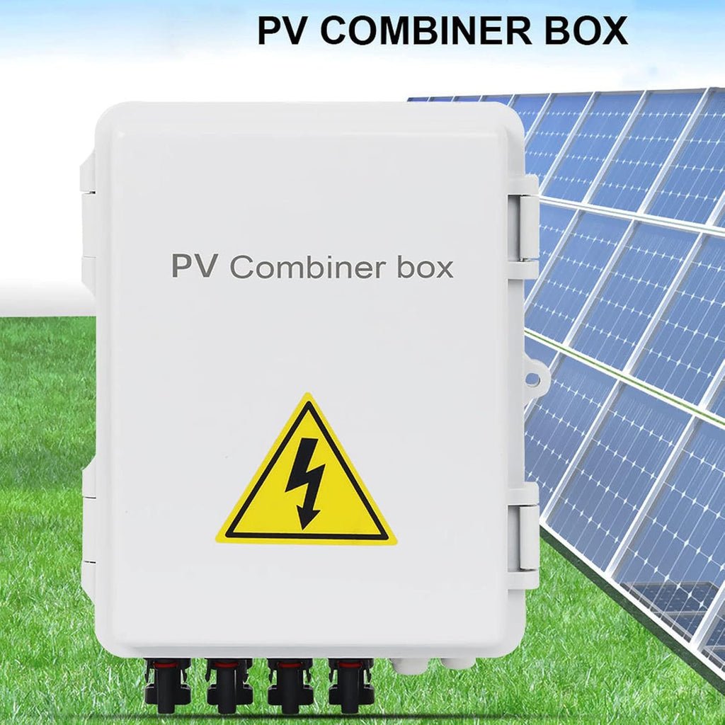 4 String Solar Combiner Box 10A Rated Current 63A Solar DC Circuit Breakers PV Combiner Box with Arrester Play 63A Disconnect and Br BoxPV