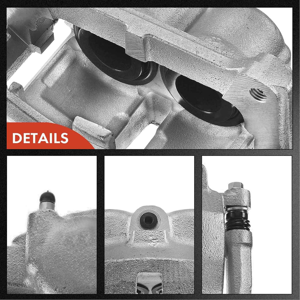 A-Premium Disc Brake Caliper Assembly with Bracket Compatible with Select Ford Models - For F-150 2009, Lobo 2009-2014, Pickup - Front Driver and Passenger, 2-PC Set