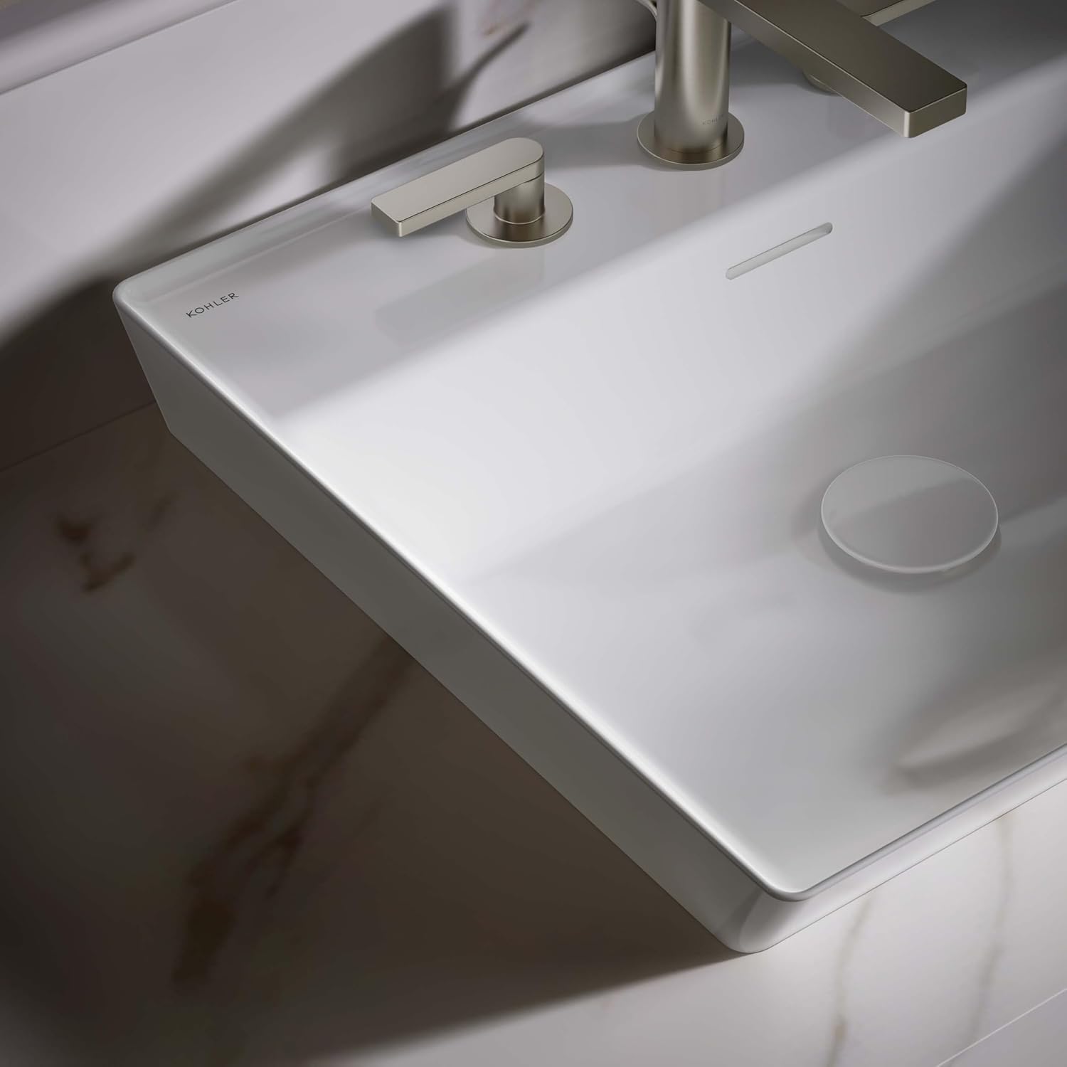 Kohler Brazn Rectangle Vessel Bathroom Sink