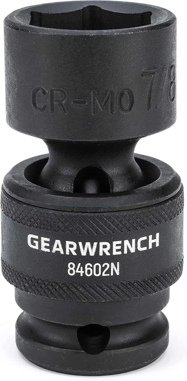 GEARWRENCH 13 Pc. 1/2' Drive 6 Pt. Standard Universal Impact Socket Set, SAE - 84938N