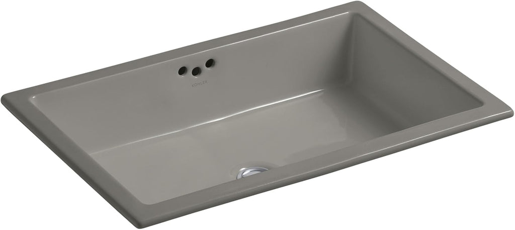 KOHLER K-2297-K4 Kathryn 23-7/8' x 15-5/8' Undermount Bathroom Sink, Cashmere