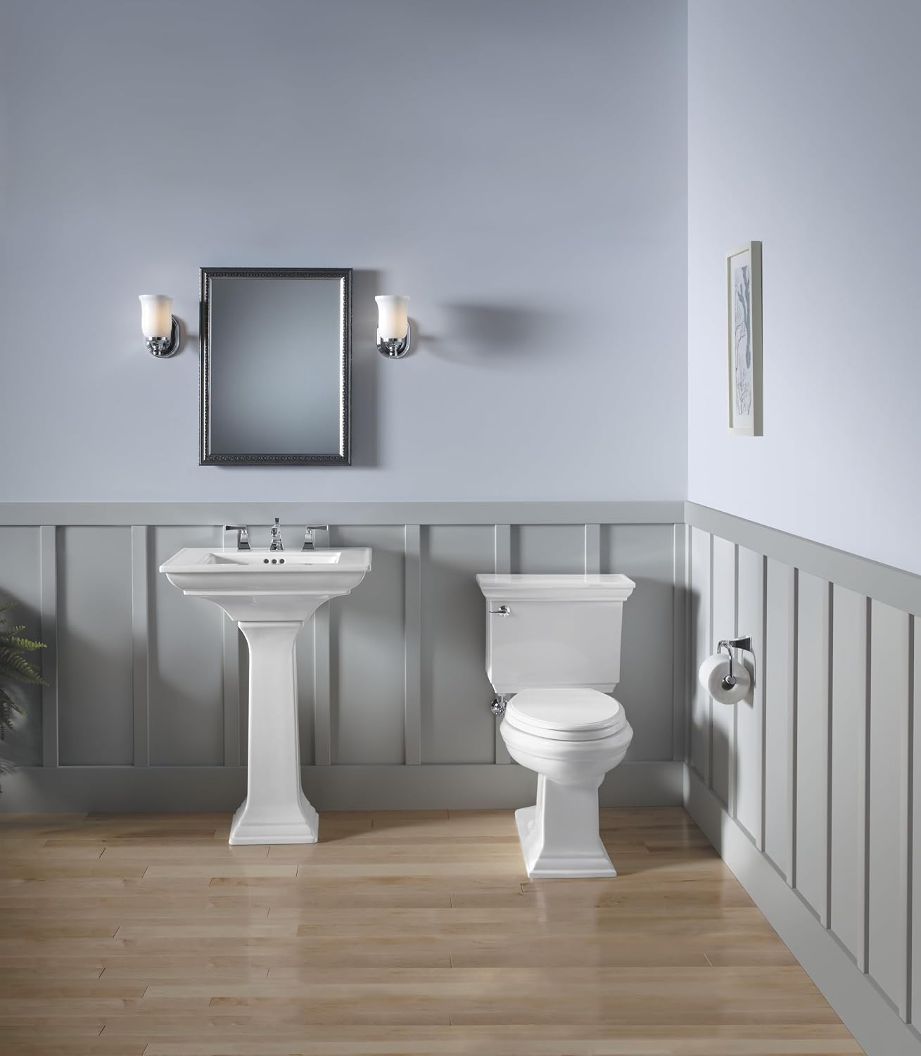 Kohler CB-CLW2026SS Aluminum Bathroom Medicine Cabinet with Mirror, Decorative Silver Framed Mirror Door, Adjustable Shelves, Rectangular Frame, 20 in. W x 26 in. H