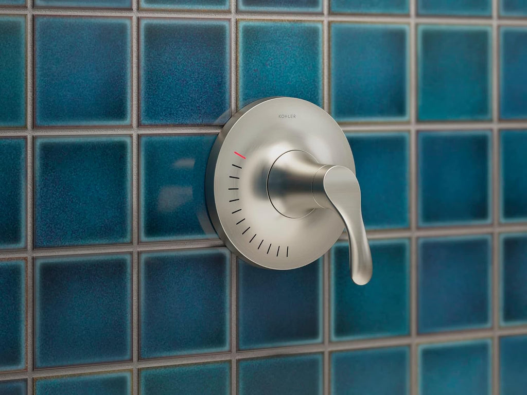 KOHLER TS23950-4-BN Simplice Rite-Temp Valve Trim, Bathroom Shower Faucet, Single Handle, Chic Design, Vibrant Brushed Nickel