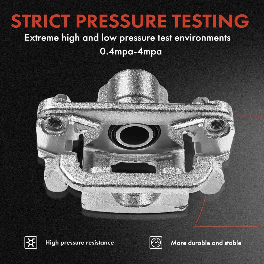 A-Premium Disc Brake Caliper Assembly with Bracket Compatible with Select Chrysler and Dodge Models - Neon 2003-2005, PT Cruiser 2003-2009, 2.4L - Front Driver and Passenger, 2-PC Set