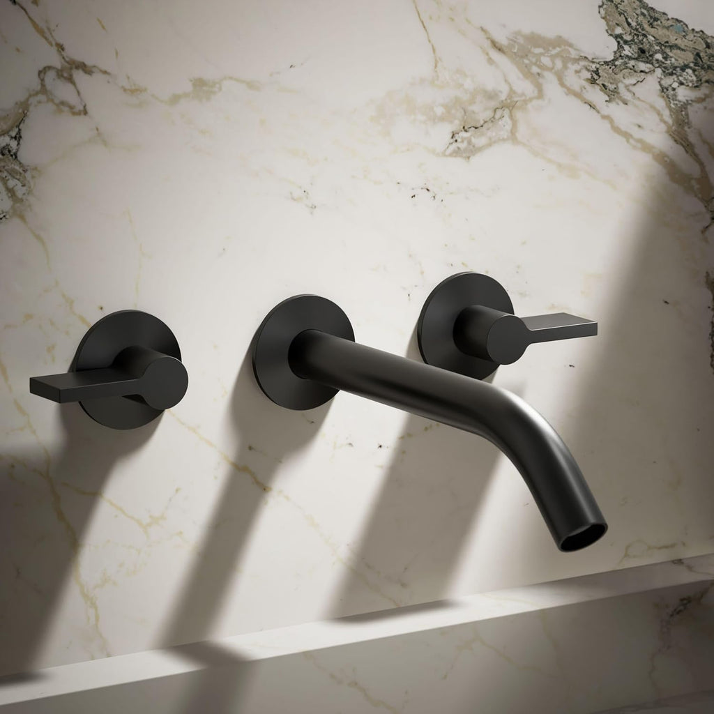 KOHLER Components Wall-mount Bathroom Sink Faucet Trim With Lever Handles
