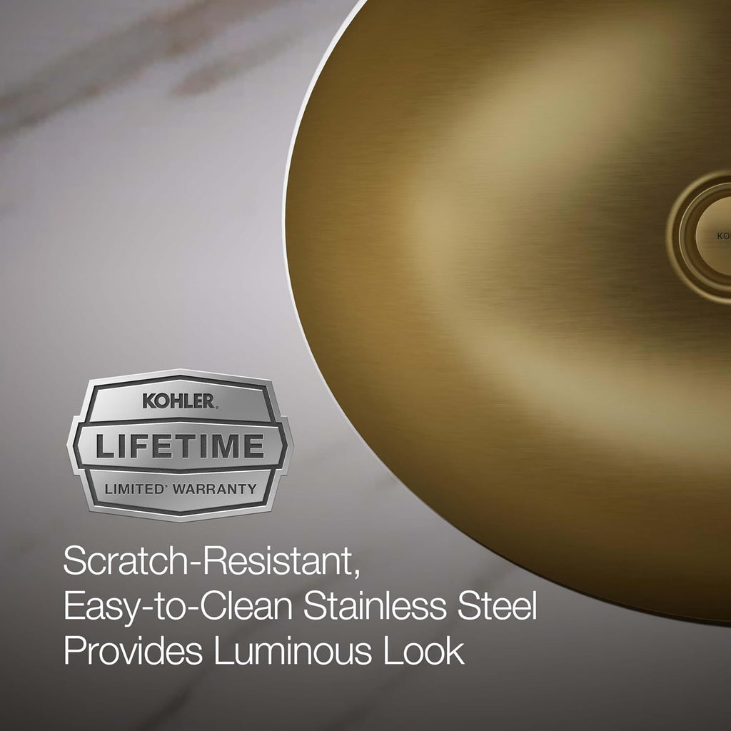 Bachata 20' Oval Drop-In/Undermount Bathroom Sink No Overflow