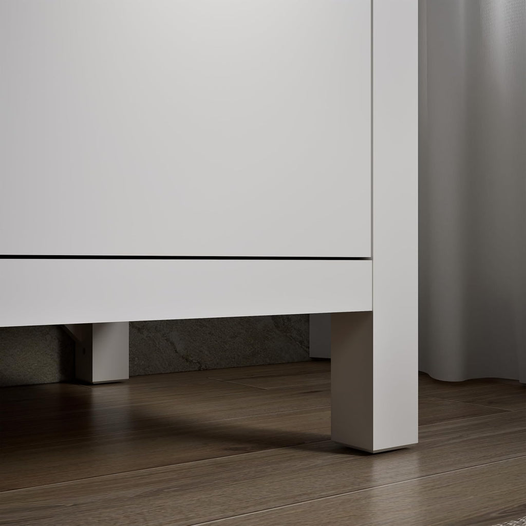 Kohler Kresla 30 Inch Bathroom Vanity Cabinet with White Single Sink and Quartz Top, Modern Bathroom Storage, White