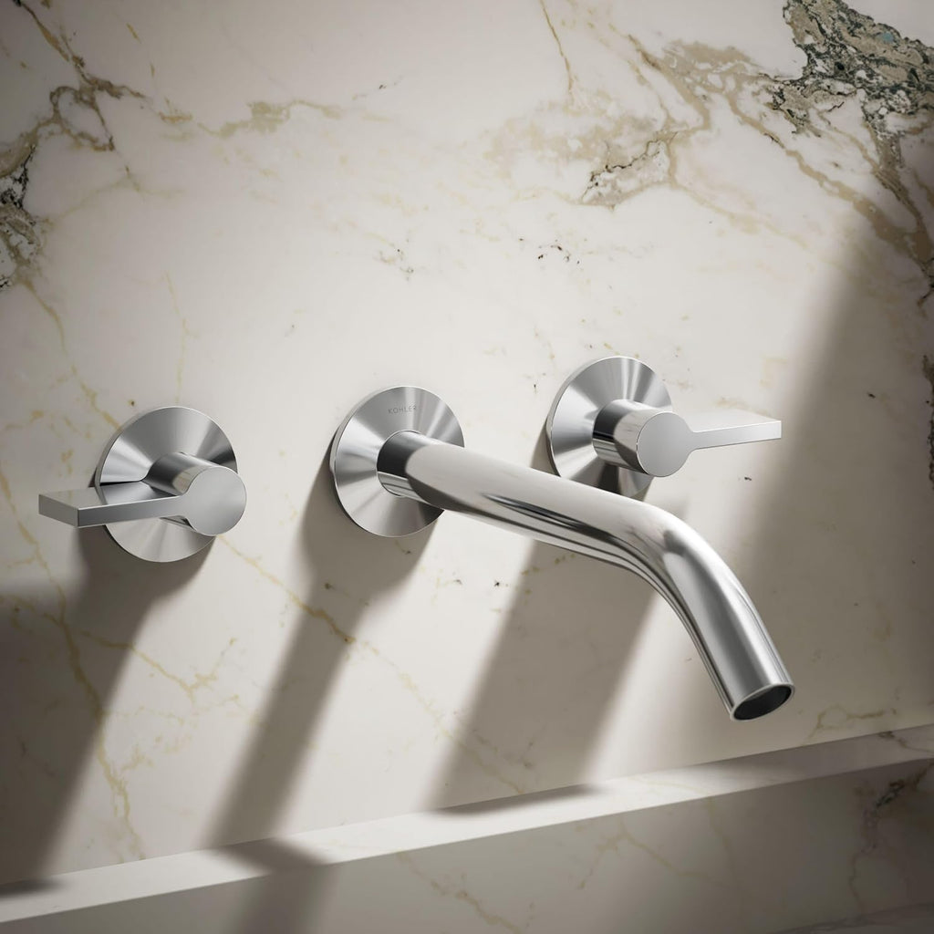KOHLER Components Wall-mount Bathroom Sink Faucet Trim With Lever Handles