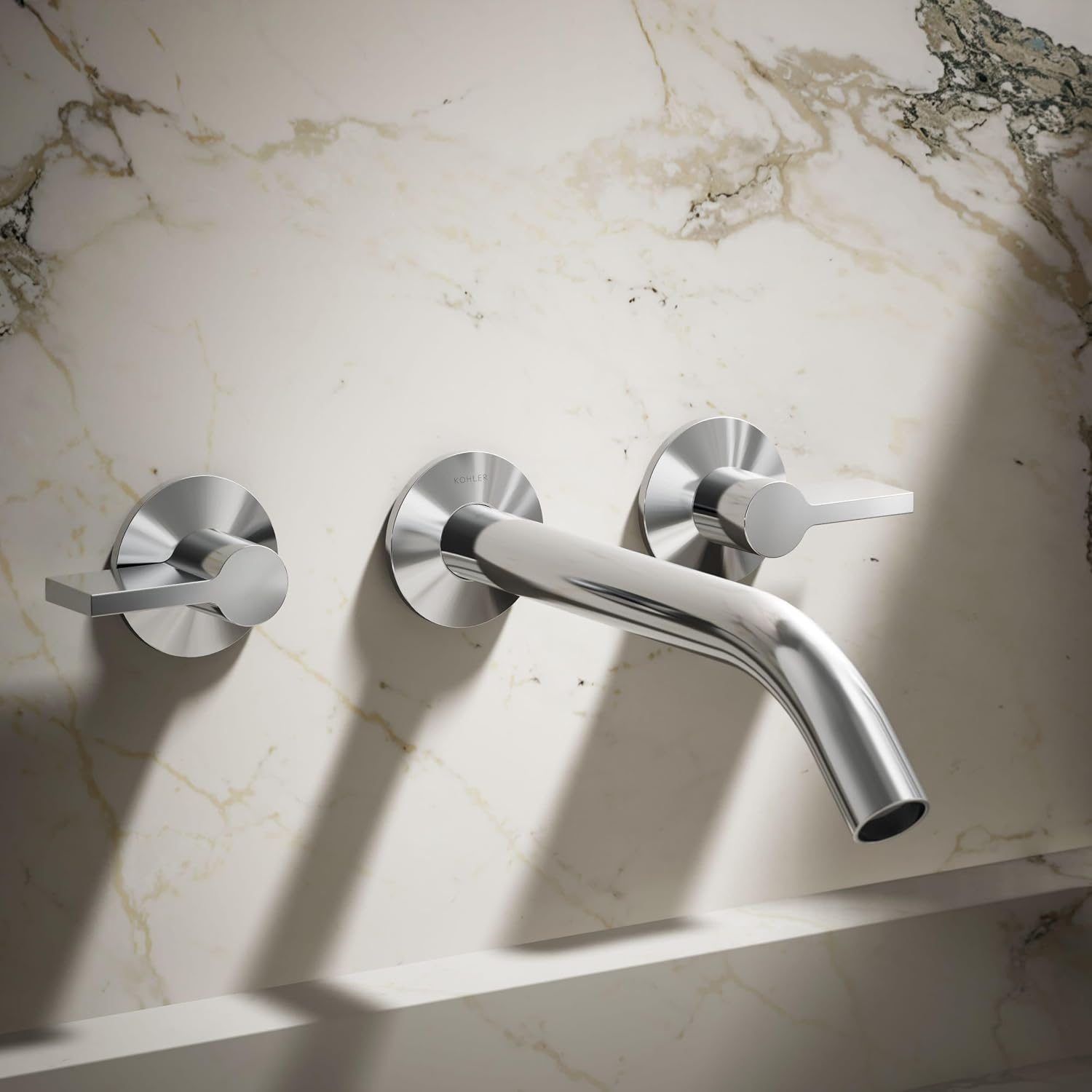 KOHLER Components Wall-Mount Bathroom Sink Faucet Spout With Tube Design 1.2 GPM