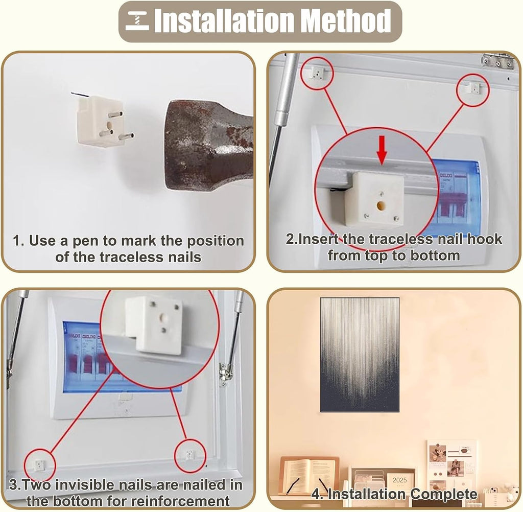 Vertical Electrical Panel Cover Sliding, Decorative Painting for Electricity Meter Box Cover/Fuse Box Cover, Replacement Alarm Electric Panel Cover(Style/D,35x45cm(13 3/4x17 3/4'))