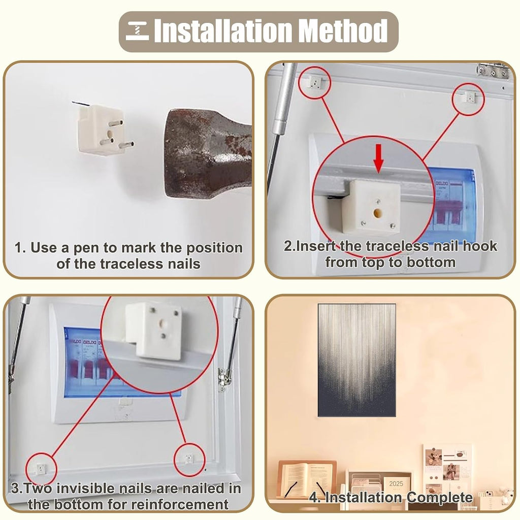 Double Door Electrical Panel Cover – Decorative Wall Fuse Box Plate, Plastic Breaker Box Cover for Corner Unit/Junction Box (E, 45x35cm / 17.75x13.75in)