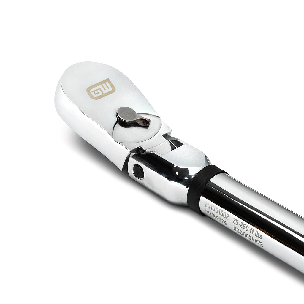GEARWRENCH '1/2' Flex Head Electronic Torque Wrench with Angle 25-250 ft/lbs. - 85079