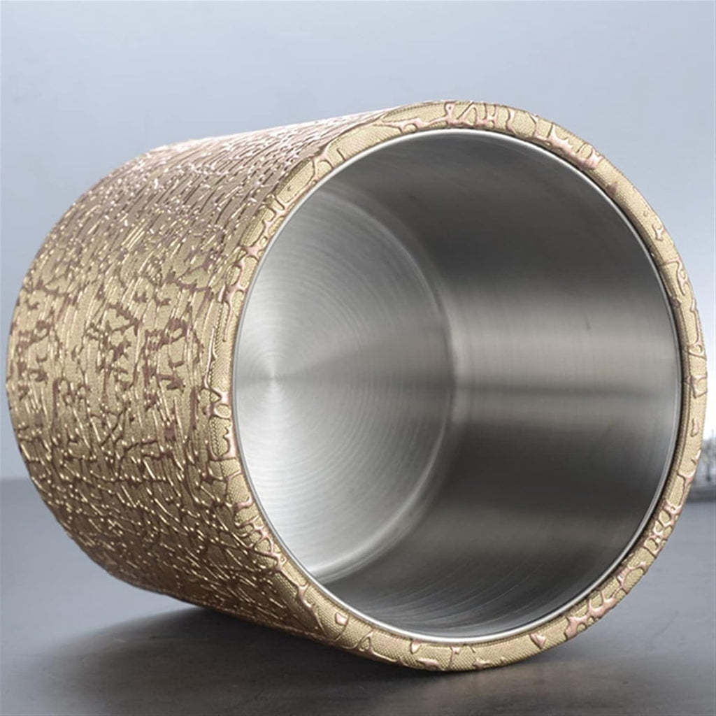 ice Bucket Modern 1.3L Ice Bucket Bar Wine Wine Beer Ice Bucket Party Home Beverage Bucket Cooler with Lid Bar Tool Champagne Bucket (Black)