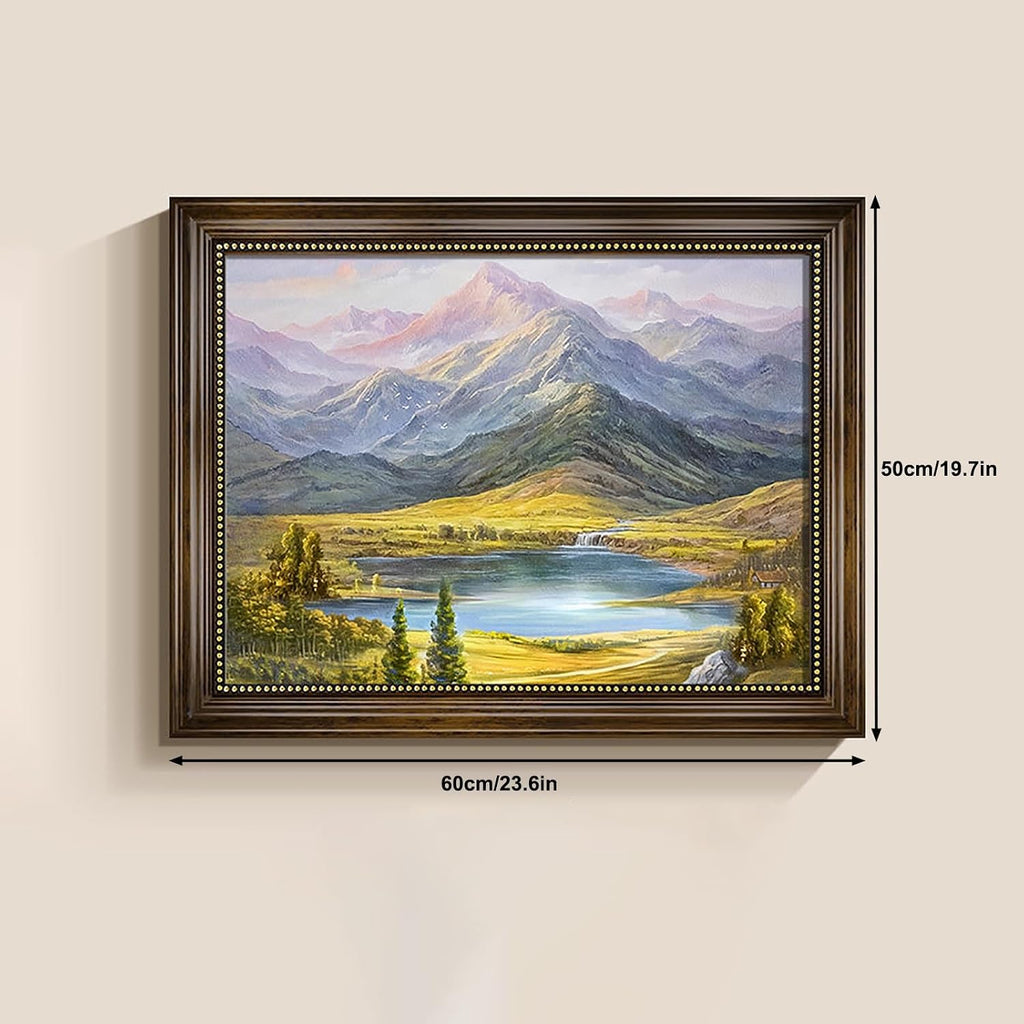 Landscape Painting Hide Electrical Panel Cover Decorative Breaker Box Decorative Cover for Living Room Home Office(60x50 cm/23.6x19.7 in)