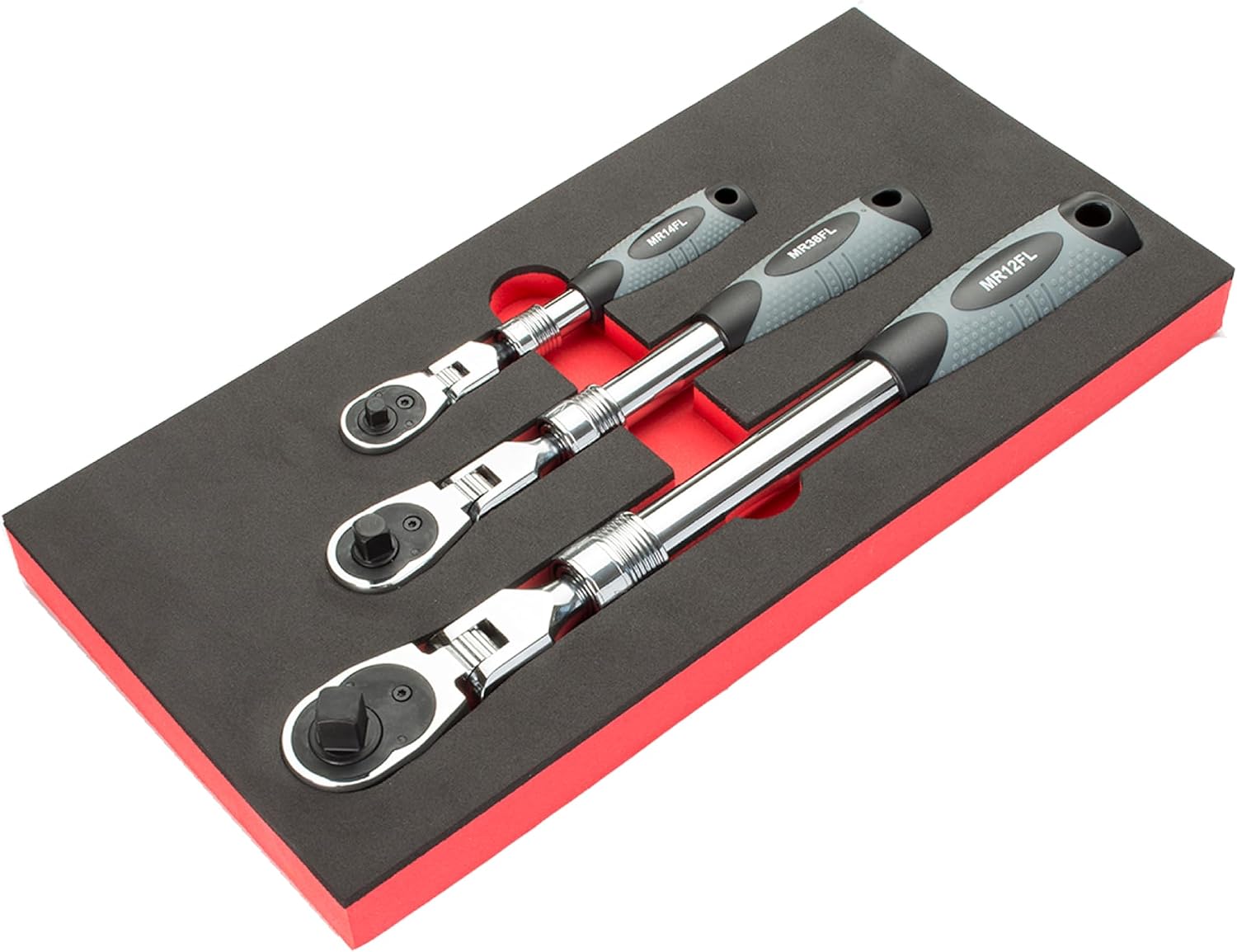 EZRED MR482FL 3-Piece Extendable Ratchet Set,Silver