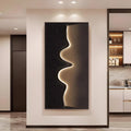 Decorative Breaker Box Cover Elegant Electrical Panel Fuse Box Cover Wall Decor 18 Patterns Available for Home Office Living Room(B,W17.7 x H35.4)