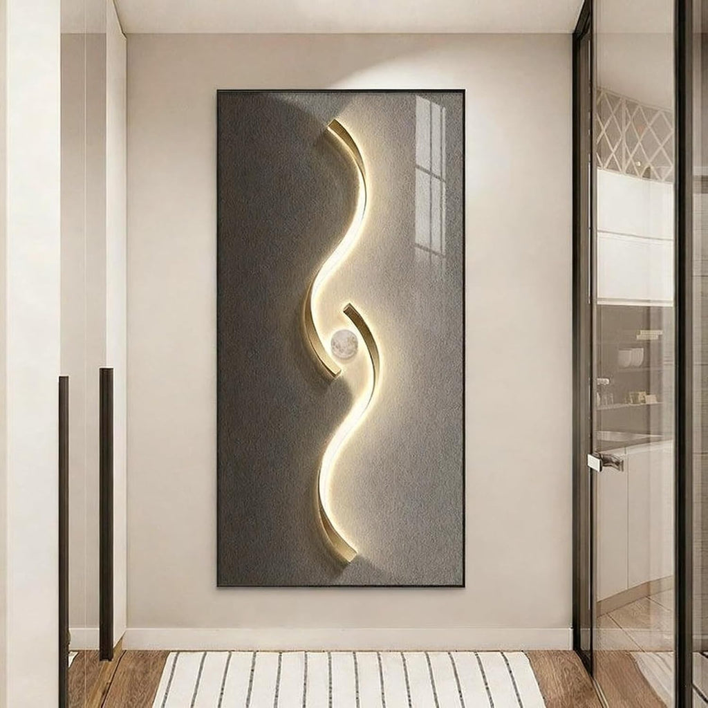 Decorative Breaker Box Cover Elegant Electrical Panel Fuse Box Cover Wall Decor 18 Patterns Available for Home Office Living Room(H,W17.7 x H35.4)