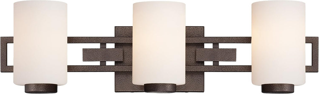 Designers Fountain 83803-FBZ 24in Del Ray 3-Light Bathroom Vanity Light Fixture, Flemish Bronze