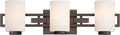Designers Fountain 83803-FBZ 24in Del Ray 3-Light Bathroom Vanity Light Fixture, Flemish Bronze
