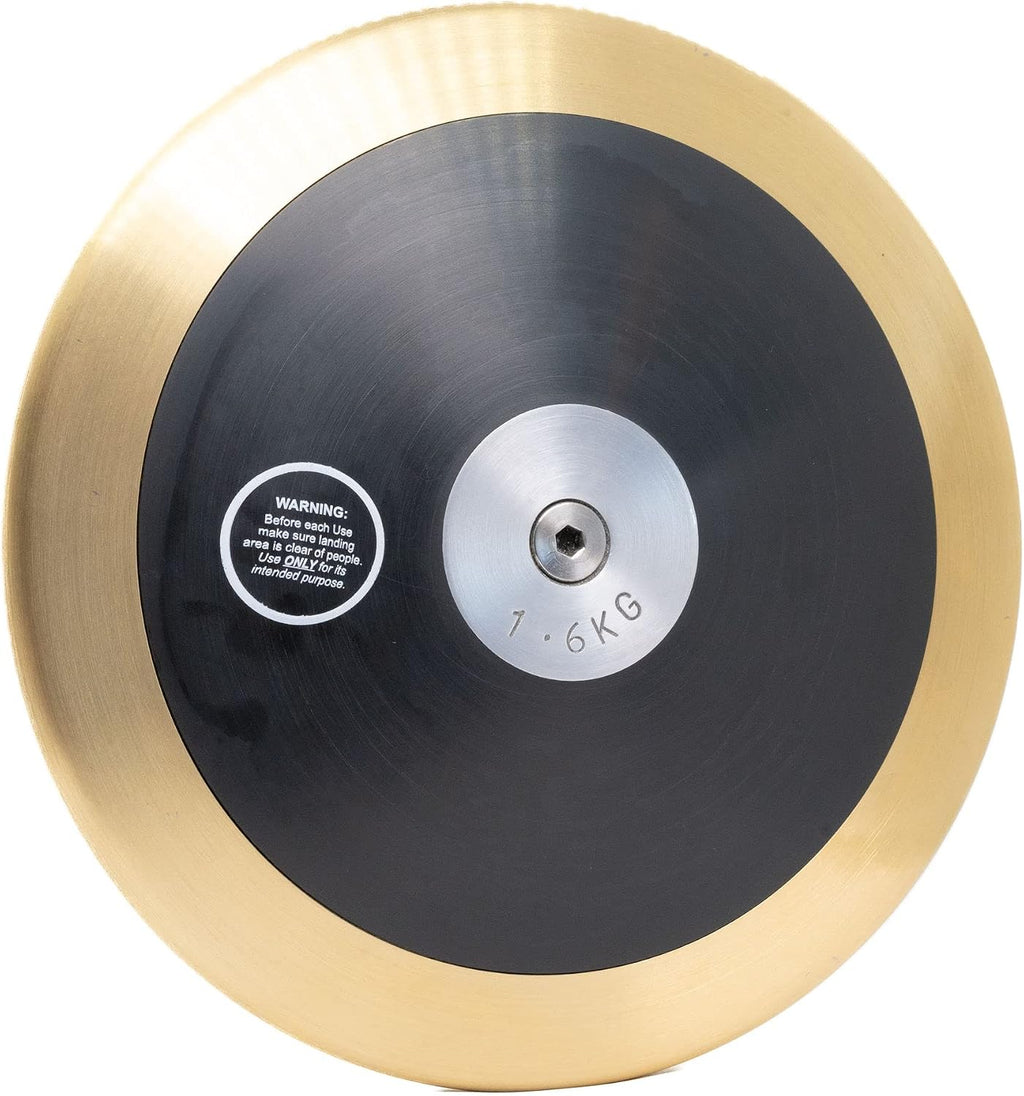 Discus. 1.6 kg Discus. Discus 1.6 kg high School. Mens Discus. High School boy Discus. 1.6k Discus. High School Discus. High Spin 85% Brass Rim Weight. Rated to 170 feet.