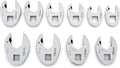 GEARWRENCH 10 Pc. Ratcheting Crowfoot Wrench Set, Metric - 89119