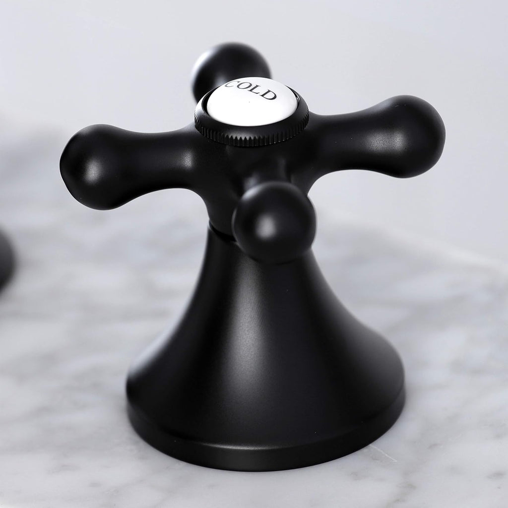 Kingston Brass KC7060AX Vintage 8 in. Widespread Bathroom Faucet, Matte Black