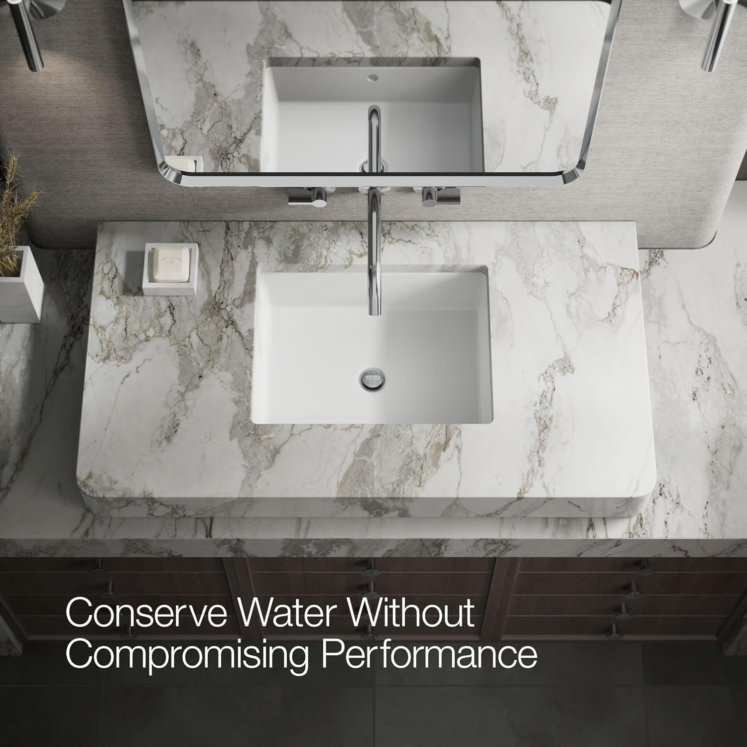 KOHLER Components Wall-mount Bathroom Sink Faucet Trim With Lever Handles