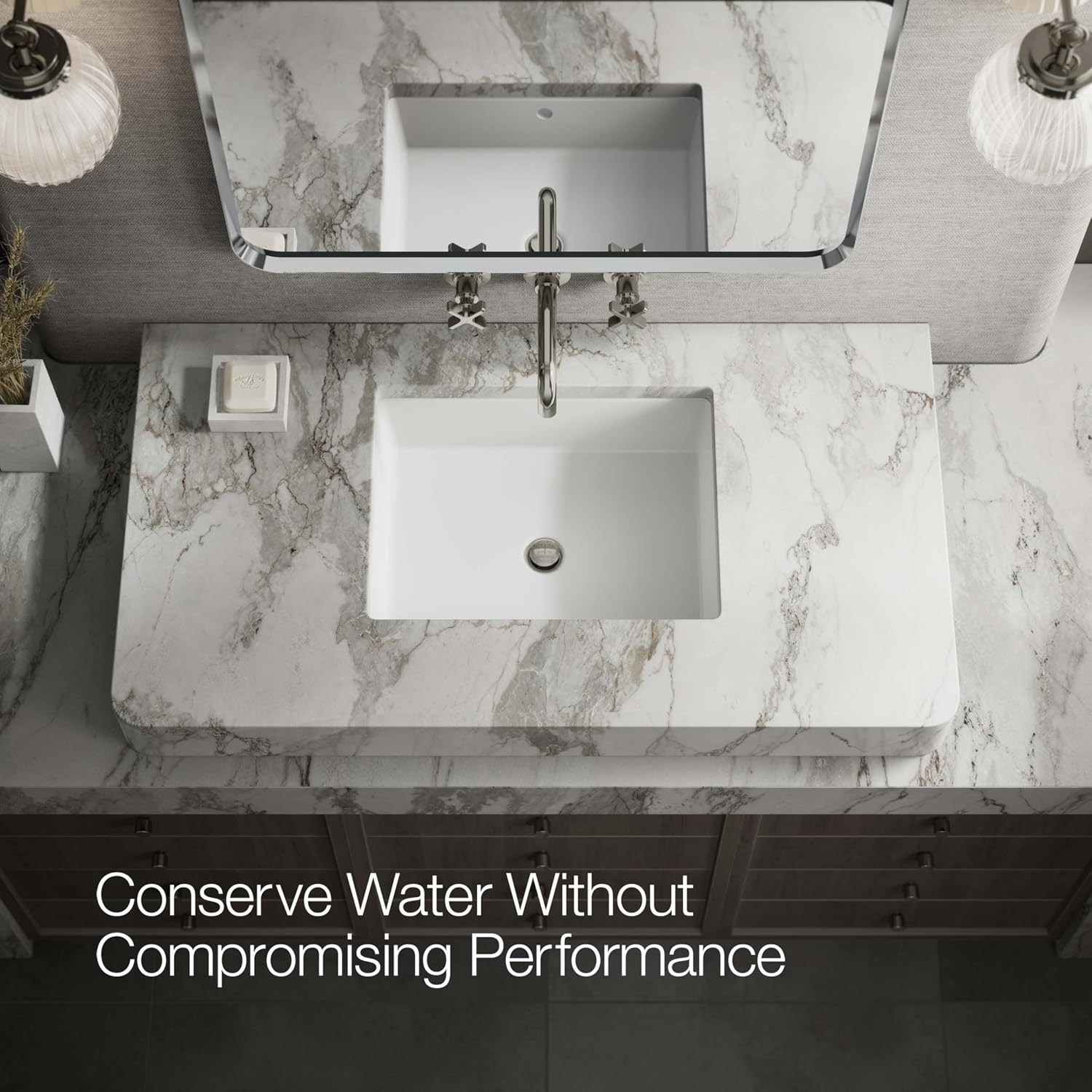 KOHLER Castia By Studio McGee Wall-Mount Bathroom Sink Faucet Trim 1.2 GPM