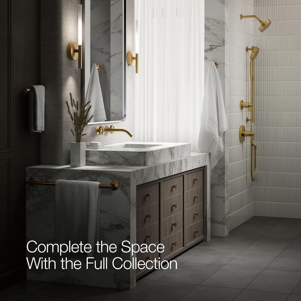 Kohler T77981-9-2MB Components Plumbing Fixtures, Vibrant Brushed Moderne Brass
