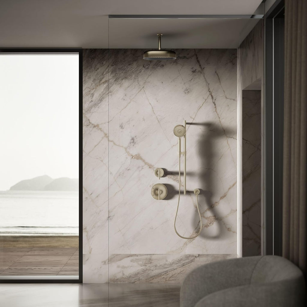 Kohler 26293-BV Statement® Oblong 12' single-function rainhead, 2.5 gpm, Vibrant Brushed Bronze