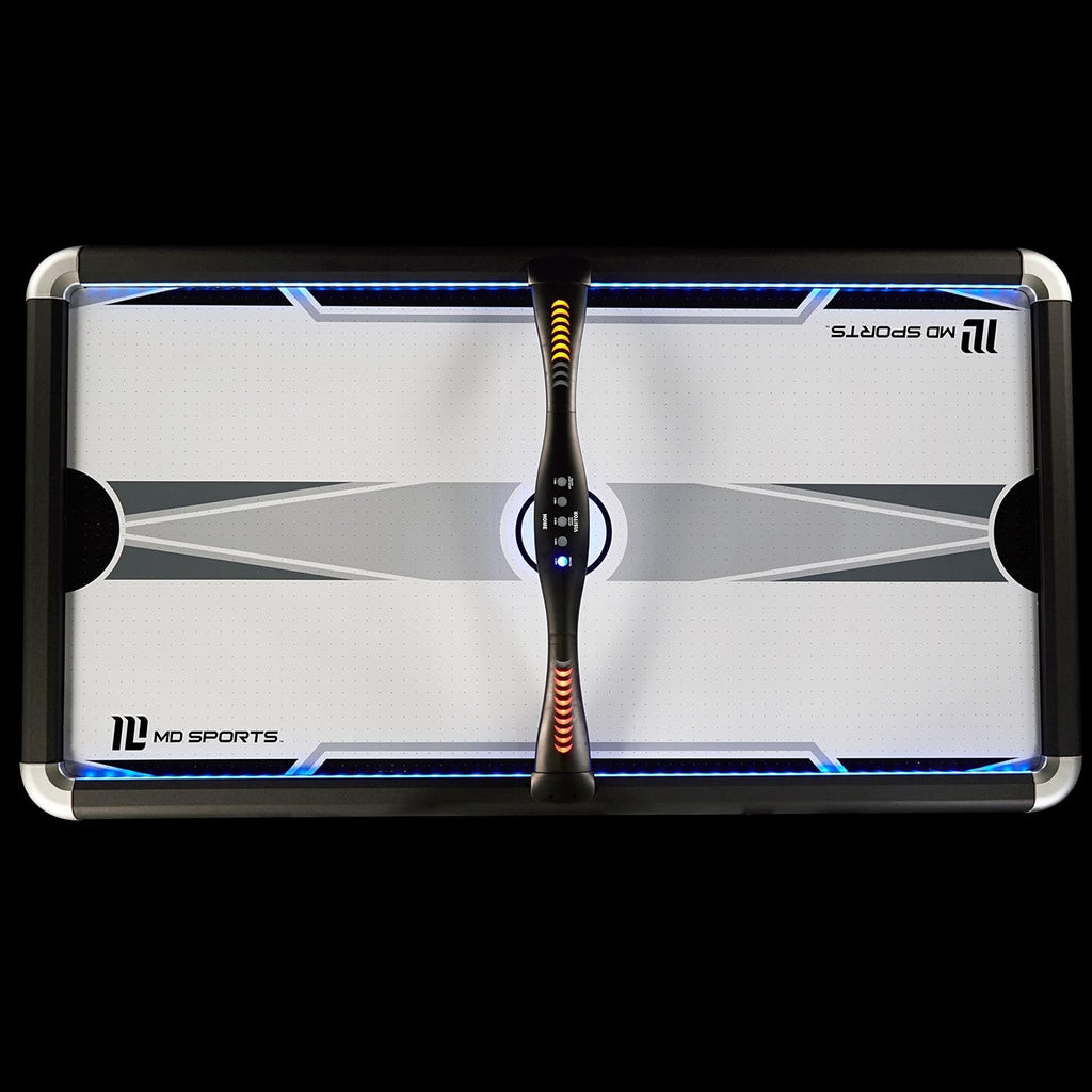 MD Sports Air Hockey Table with Arcade Electronic Scorer, Perfect for Family Game Rooms