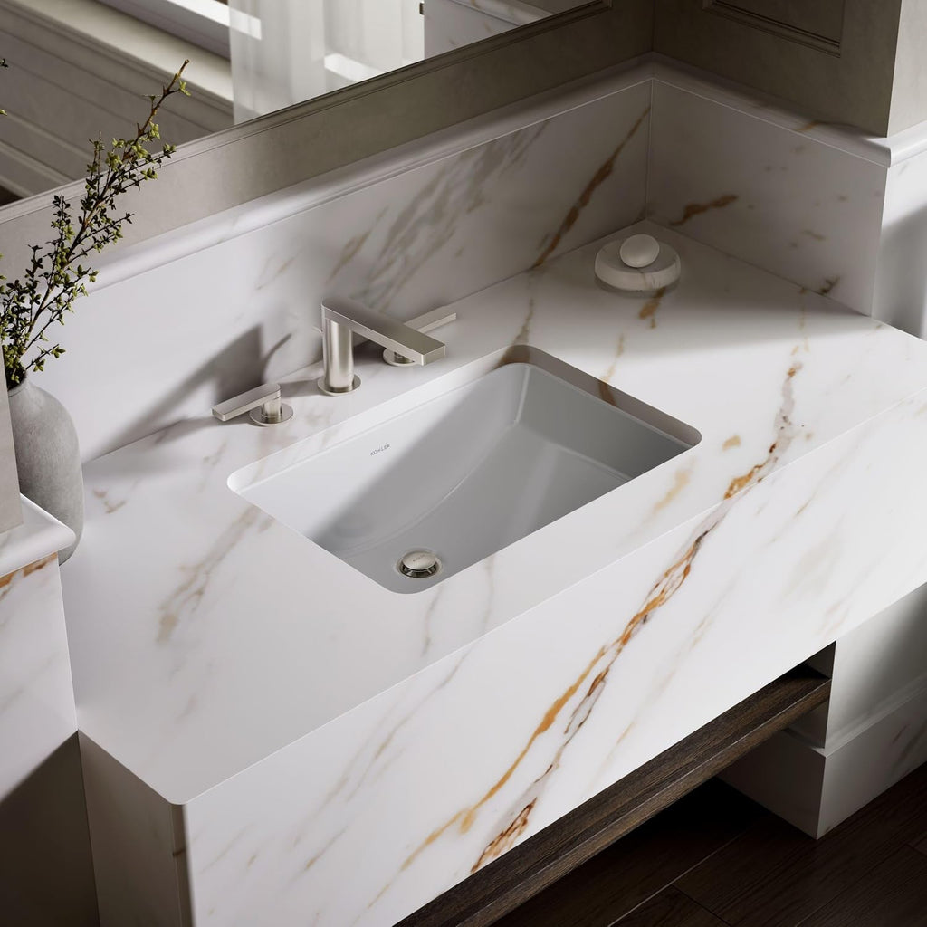 KOHLER K-2214-G-0 Ladena Undercounter Bathroom Sink, White One Size