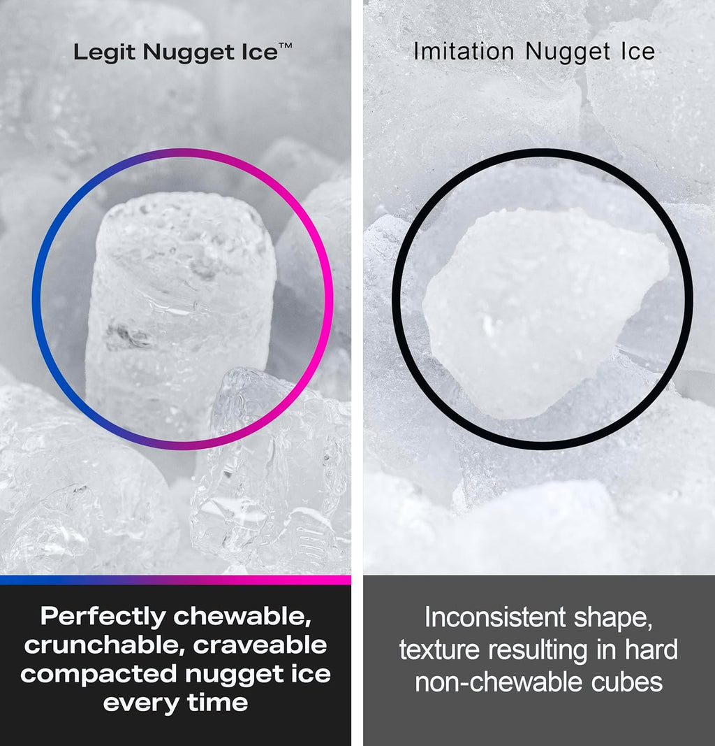 GE Profile Opal 2.0 XL with 1 Gallon Tank, Chewable Crunchable Countertop Nugget Ice Maker, Scoop included, 38 lbs in 24 hours, Pellet Ice Machine with WiFi & Smart Connected, Stainless Steel