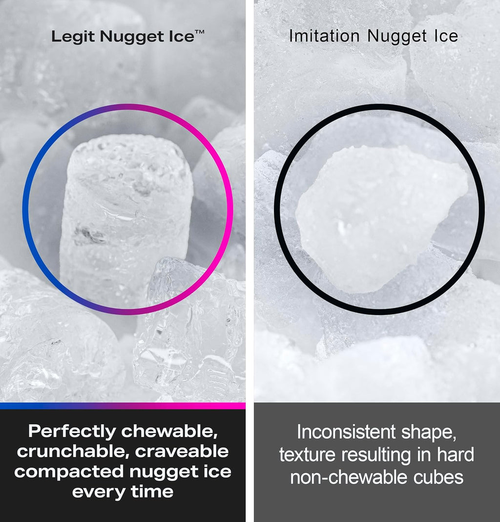GE Profile Opal 2.0 with 0.75 Gallon Tank, Chewable Crunchable Countertop Nugget Ice Maker, Scoop included, 38 lbs in 24 hours, Pellet Ice Machine with WiFi & Smart Connected, Stainless Steel