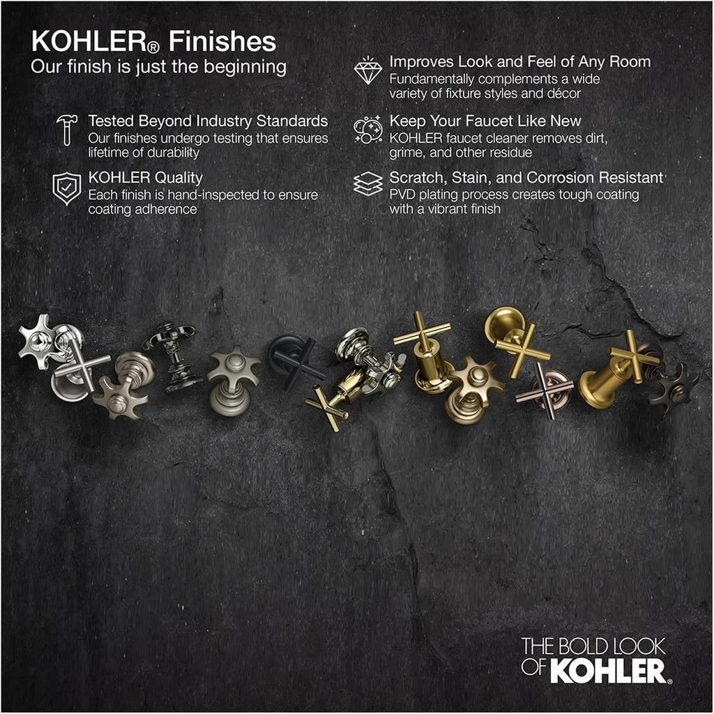 KOHLER 7397-TT SHOWER ARM & FLANGE, Vibrant Titanium