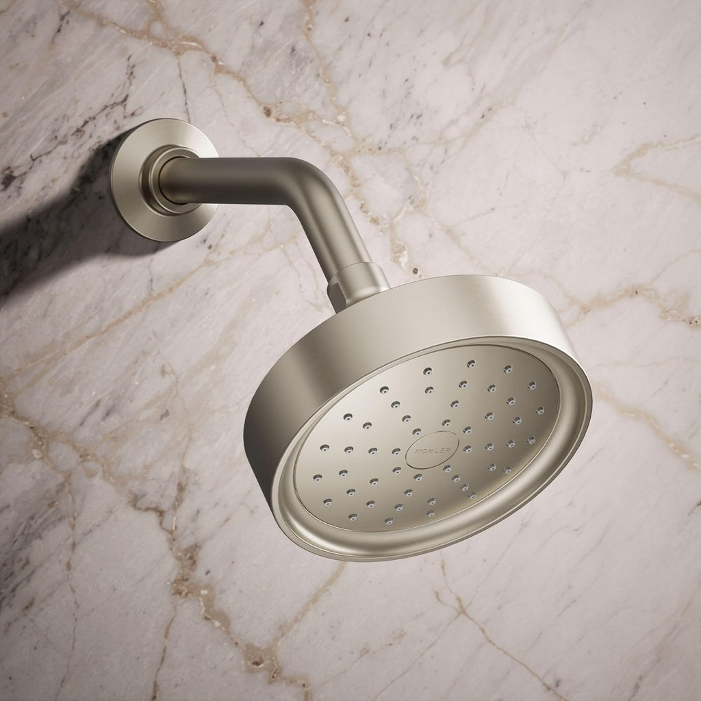 Kohler 965-AK-BN Purist® Single-function showerhead, 2.5 gpm, Vibrant Brushed Nickel
