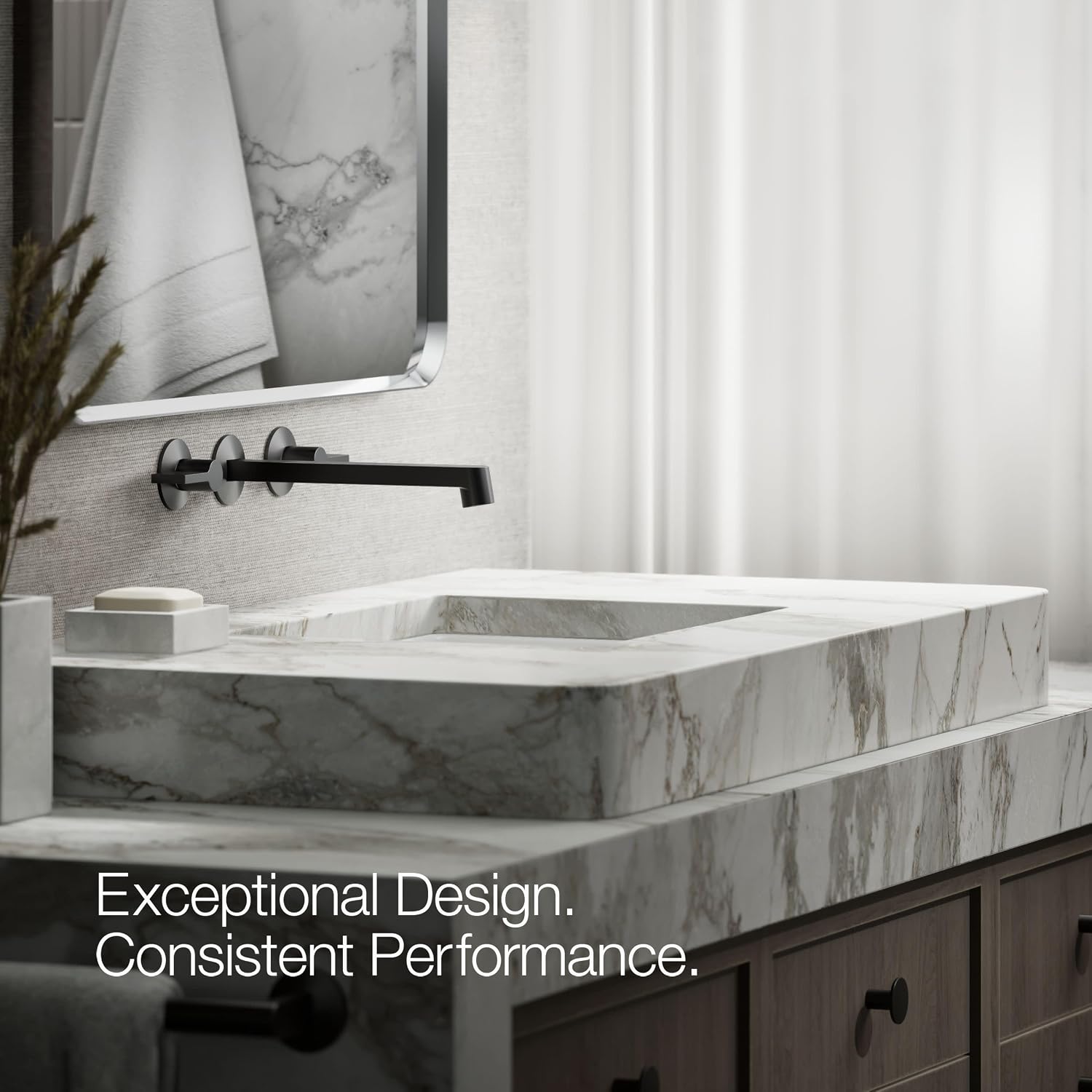 KOHLER Components Wall-mount Bathroom Sink Faucet Trim