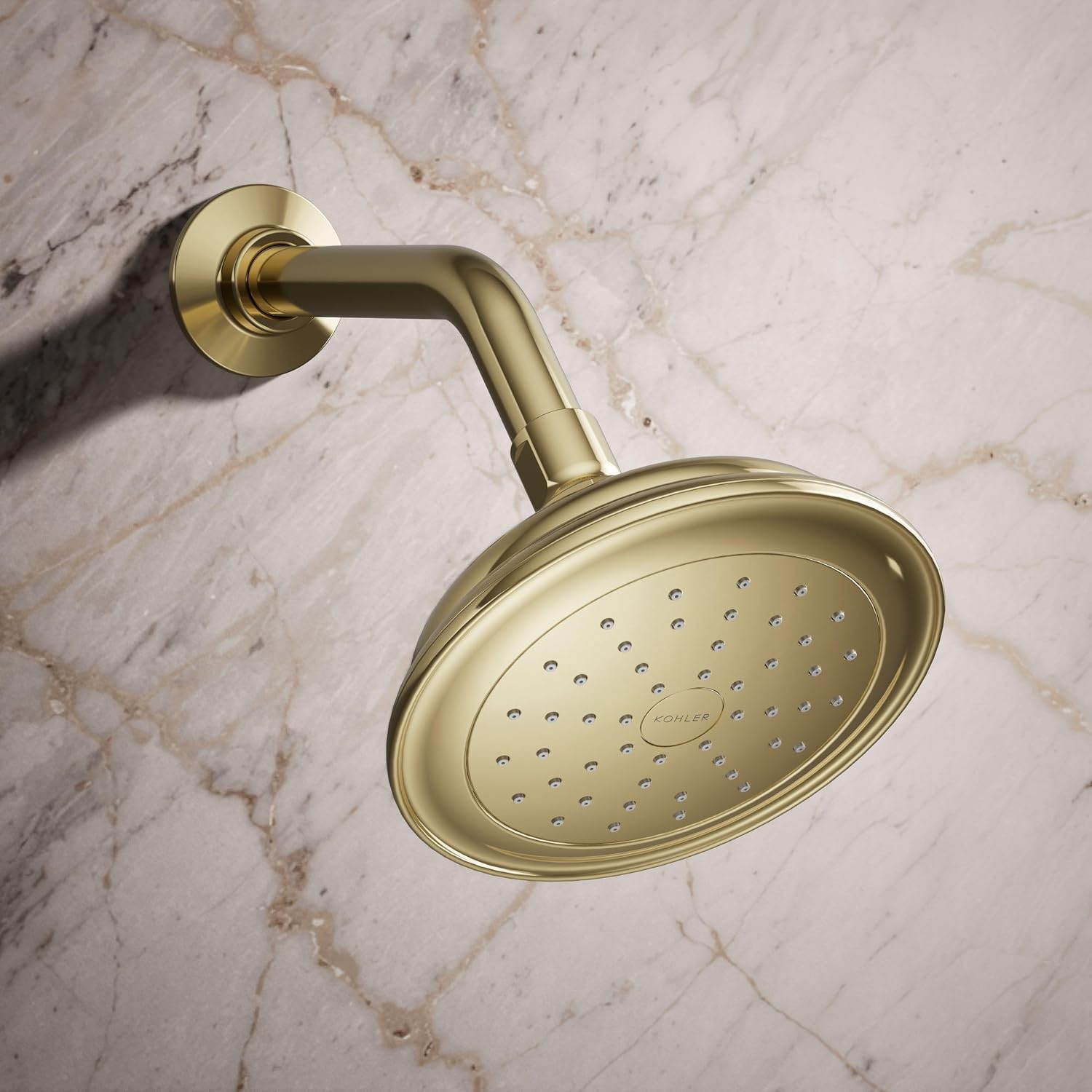 Kohler 72774-G-AF Artifacts® Single-function showerhead, 1.75 gpm, Vibrant French Gold